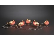Konstsmide Acrylic Bullfinch / Robin 5 piece LED Set (15cm x 12cm)